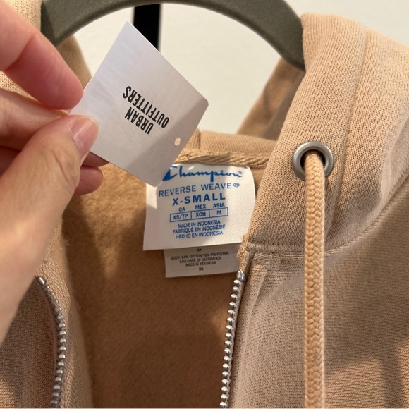 Champion Beige Zip-Up Hoodie - Picture 3 of 5